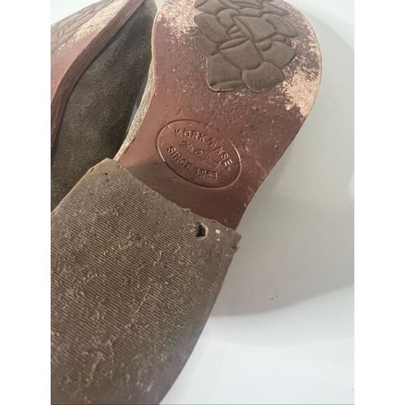 Kork-Ease Suede Ankle Boots Brown Taupe Gray Sz 10M - Picture 6 of 8